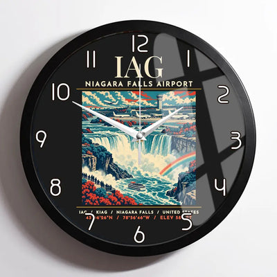 IAG - Poster - Wall Clock Framed - Black