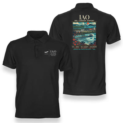 IAO - Poster - Double-Side Polo - Black