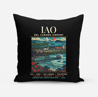 IAO - Poster - Pillow - Black