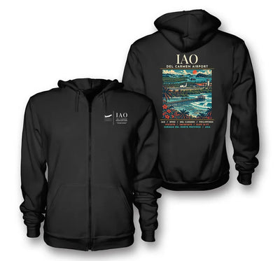 IAO - Poster - Zipped Hoodie - Black