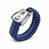 Thumbnail for IAR - Seat Belt Bracelet - Boarding Pass Style - Navy Blue