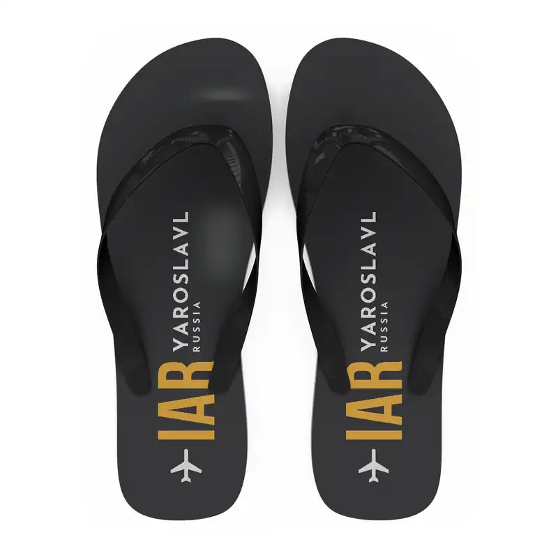 Yaroslavl Tunoshna International Airport (IAR) Slippers & Flip Flops - Slippers - Flip Flops - Code - Black
