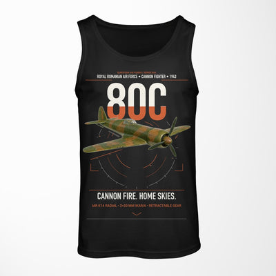 IAR 80C design on black tank top