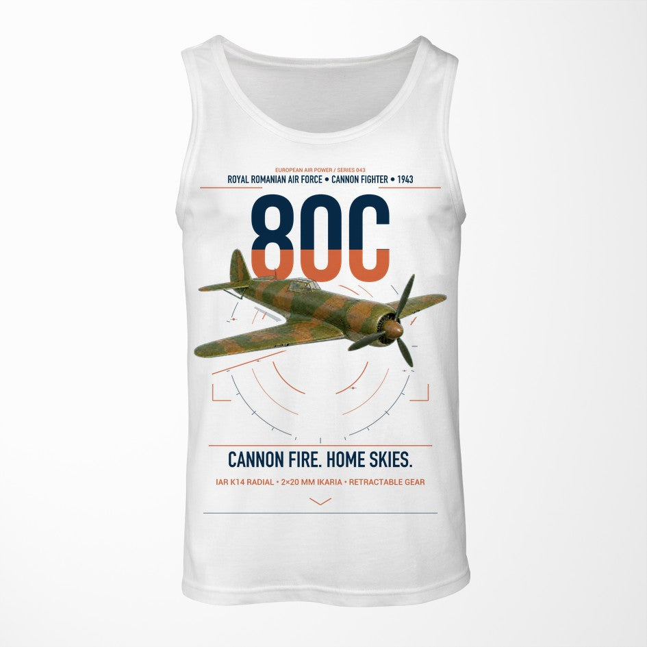 IAR 80C design on white tank top