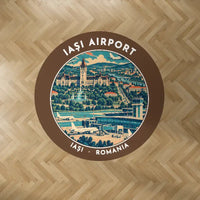 Thumbnail for Iași International Airport (IAS) Carpets - Carpet Round - Badge - Brown