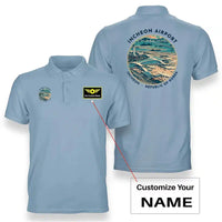 Thumbnail for ICN - Badge - Double-Side Polo - Light Blue + Name