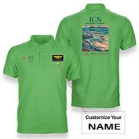 Thumbnail for ICN - Poster - Double-Side Polo - Light Green + Name