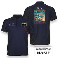 Thumbnail for ICN - Poster - Double-Side Polo - Navy Blue + Name