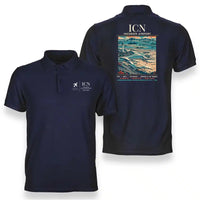 Thumbnail for ICN - Poster - Double-Side Polo - Navy Blue