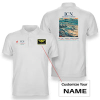 Thumbnail for ICN - Poster - Double-Side Polo - White + Name