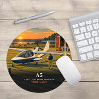 Thumbnail for ICON A5 - 3D + Name - Round Mouse Pad - Full Print