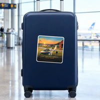 Thumbnail for ICON A5 - 3D + Name - Square Sticker - Suitcase