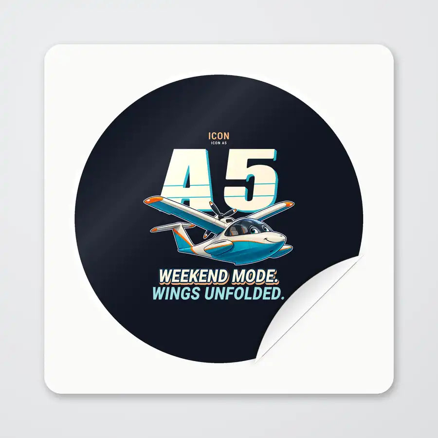 ICON A5 - Cartoon - Circle Sticker - Peel
