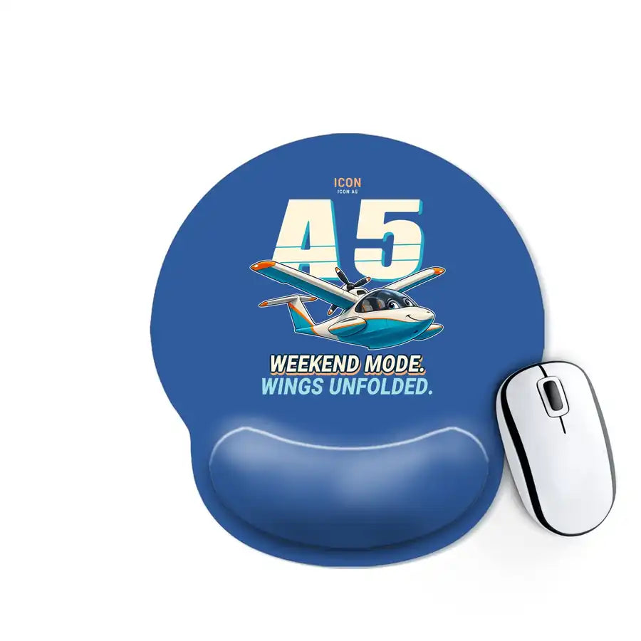 ICON A5 - Cartoon - Ergonomic Mouse Pad - Blue