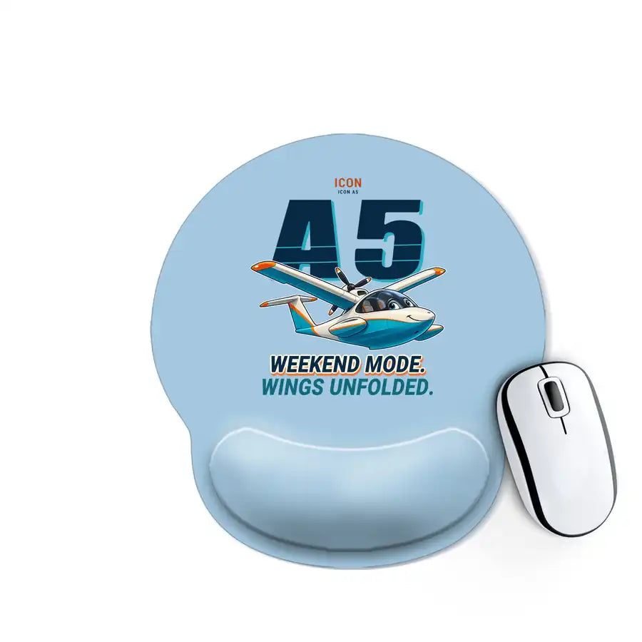 ICON A5 - Cartoon - Ergonomic Mouse Pad - Light Blue
