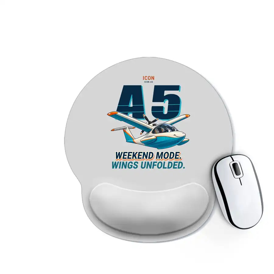ICON A5 - Cartoon - Ergonomic Mouse Pad - Light Gray