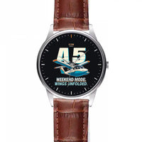 Thumbnail for ICON A5 - Cartoon - Leather Strap - Striped Brown Leather Strap