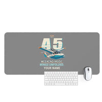Thumbnail for ICON A5 - Cartoon + Name - Desk Mat - Gray
