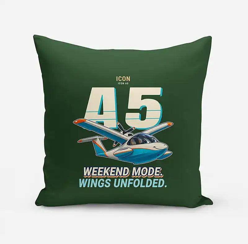 ICON A5 - Cartoon - Pillow - Dark Green