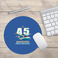 Thumbnail for ICON A5 - Cartoon - Round Mouse Pad - Blue