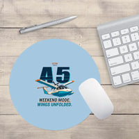Thumbnail for ICON A5 - Cartoon - Round Mouse Pad - Light Blue