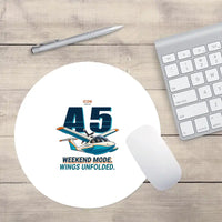 Thumbnail for ICON A5 - Cartoon - Round Mouse Pad - White