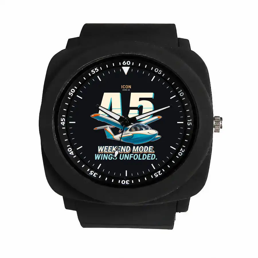 ICON A5 - Cartoon - Rubber Strap - Black