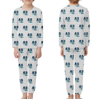 Thumbnail for ICON A5 - Children Pajamas - Cartoon Pattern - Light Gray