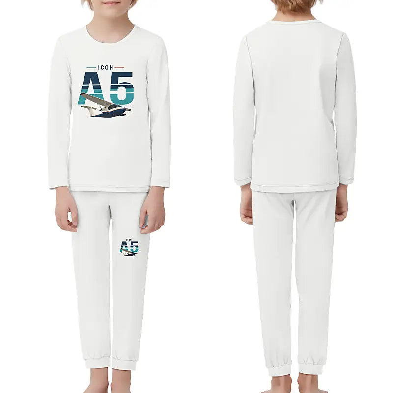 ICON A5 - Children Pajamas - Original Chest - White