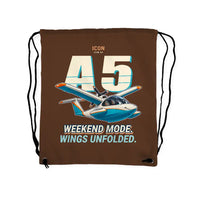Thumbnail for ICON A5 - Drawstring Bag - Cartoon - Brown