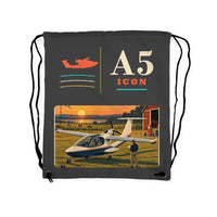 Thumbnail for ICON A5 - Drawstring Bag - Classic - Gray