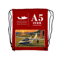 Thumbnail for ICON A5 - Drawstring Bag - Classic - Red