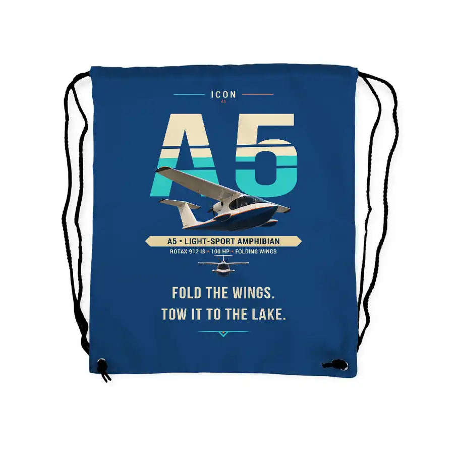 ICON A5 - Drawstring Bag - Original - Blue