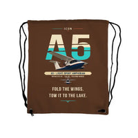 Thumbnail for ICON A5 - Drawstring Bag - Original - Brown