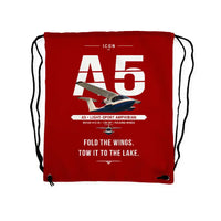 Thumbnail for ICON A5 - Drawstring Bag - Original - Red