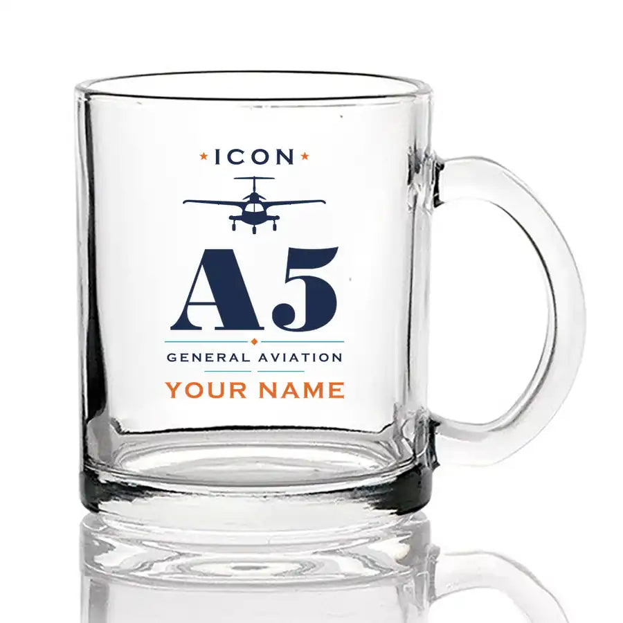ICON A5 - Heritage + Name - Coffee & Tea Glass