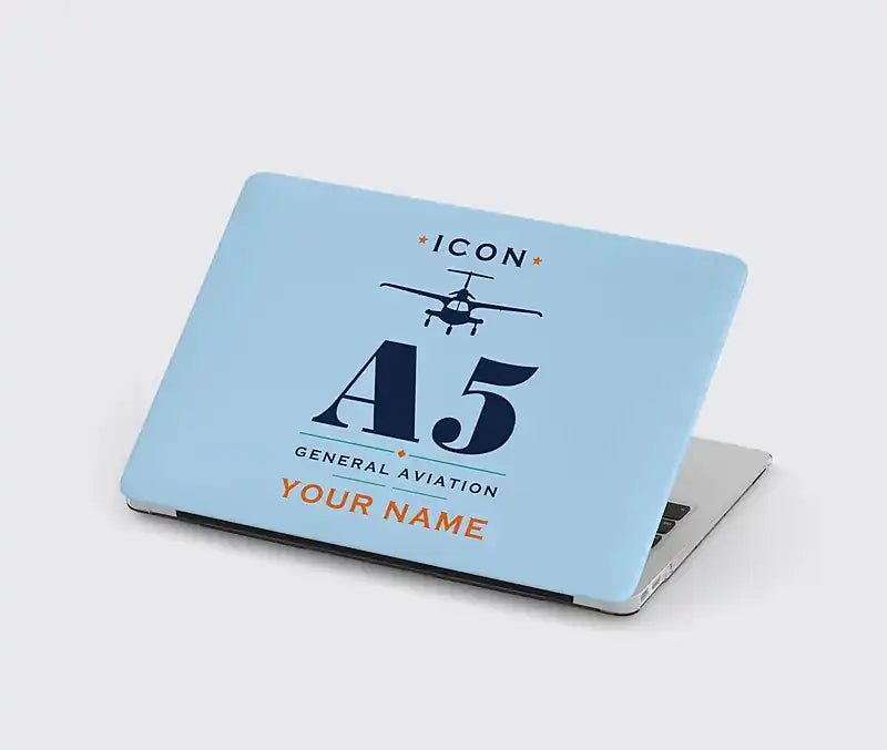 ICON A5 - Heritage + Name - MacBook Case - Light Blue