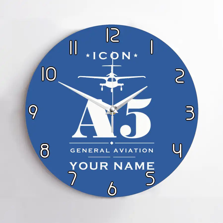 ICON A5 - Heritage + Name - No Frame - Blue