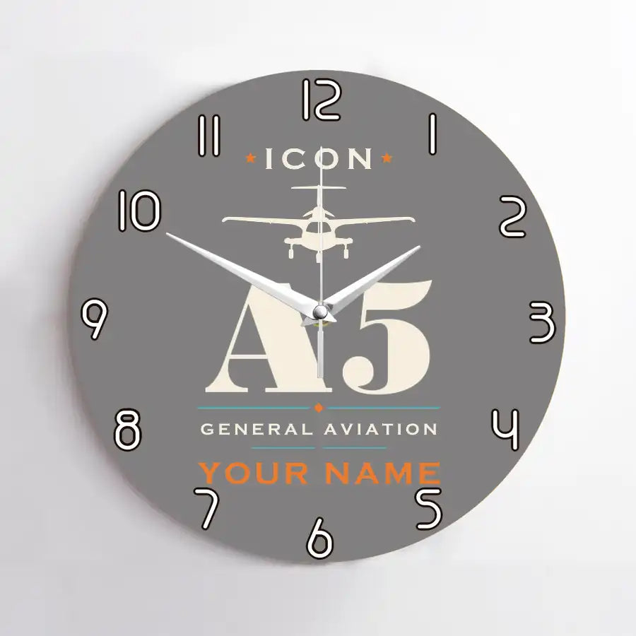 ICON A5 - Heritage + Name - No Frame - Gray