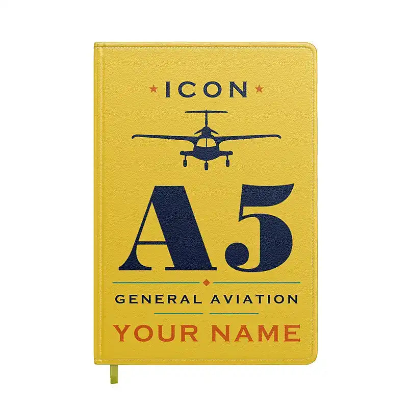 ICON A5 - Heritage + Name - Notebook - Yellow