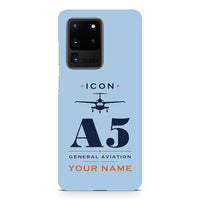 Thumbnail for ICON A5 - Heritage + Name - Samsung Case - Light Blue