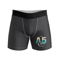 Thumbnail for ICON A5 - Men Boxers - Original + Name - Black