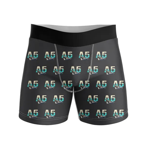 ICON A5 - Men Boxers - Original Pattern - Black