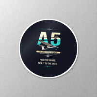 Thumbnail for ICON A5 - Original - Circle Sticker - Close-up