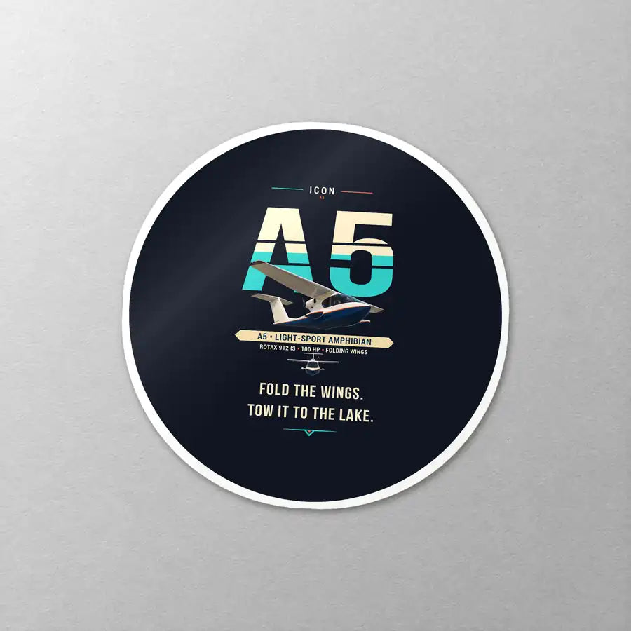 ICON A5 - Original - Circle Sticker - Close-up