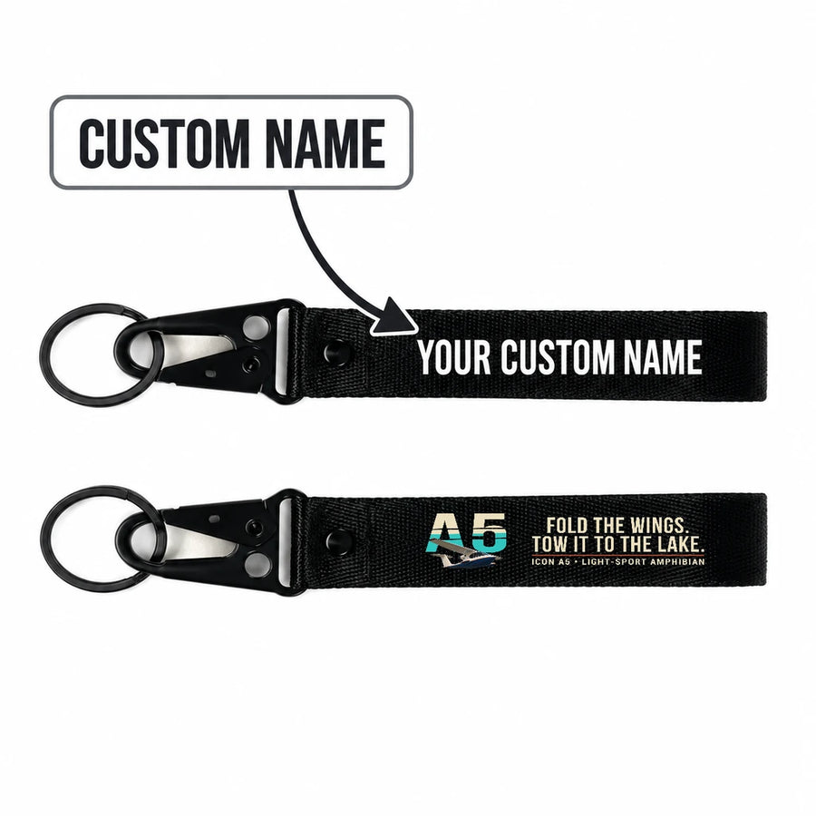 ICON A5 Hawk-Shaped Key Chains - Black - Original - Personalized