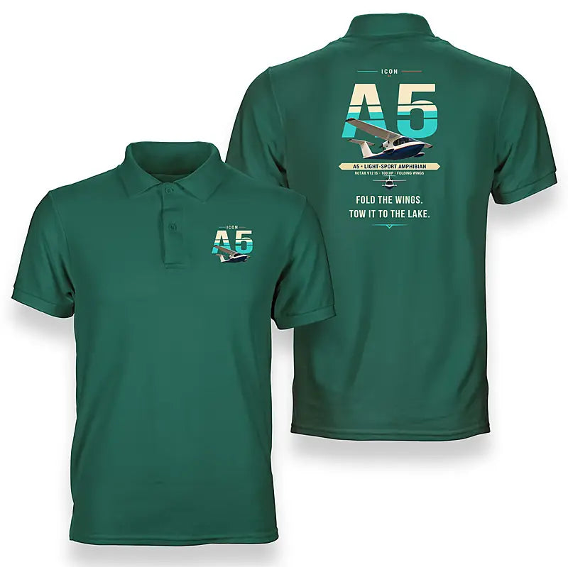 ICON A5 - Original - Double-Side Polo - Green