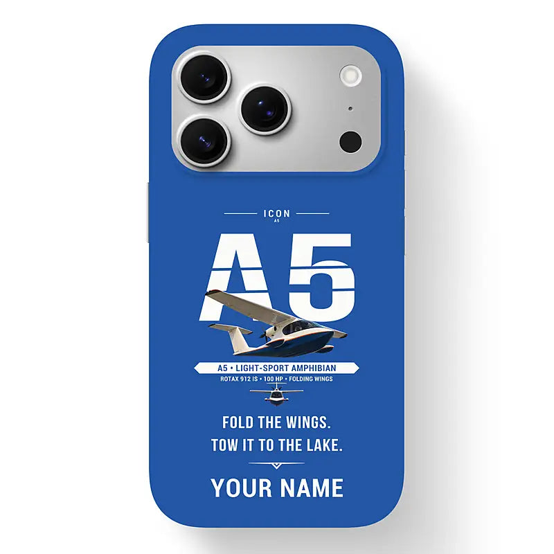 ICON A5 - Original + Name - MagSafe iPhone 17 Pro - Blue
