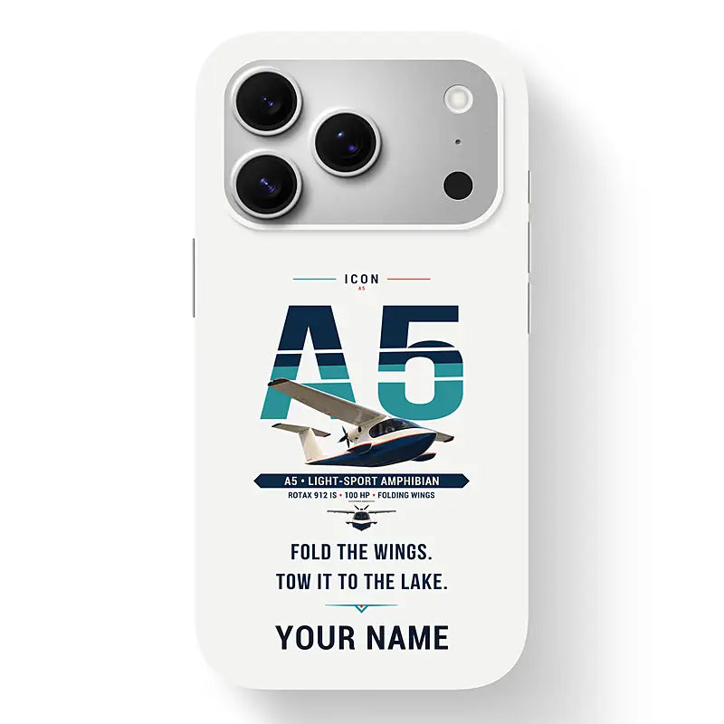 ICON A5 - Original + Name - MagSafe iPhone 17 Pro - White