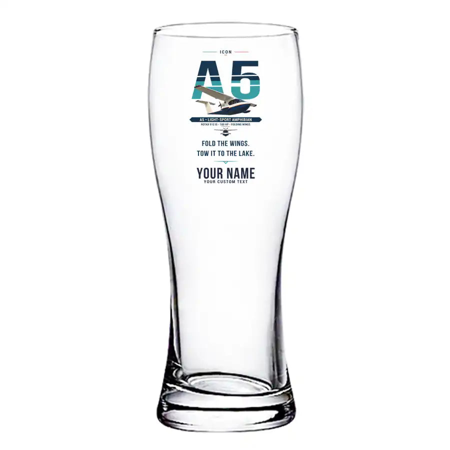 ICON A5 - Original + Name - Pilsner Beer Glass